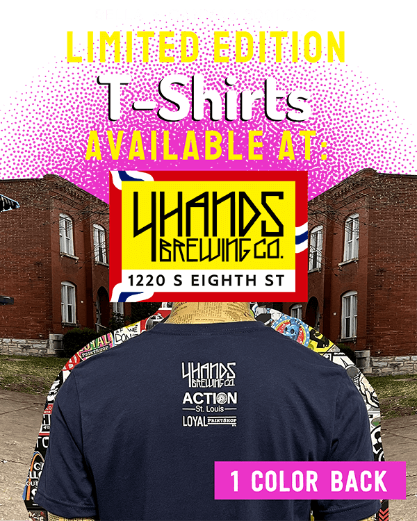 Limited edition T-Shirts available at 4Hands Brewing Co., 1220 South Eighth Street